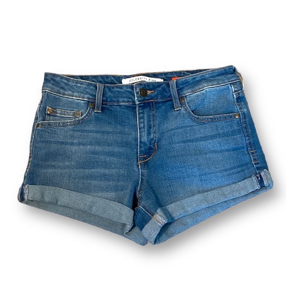 Celebrity Pink cuffed denim shorts
